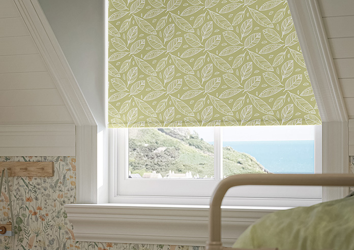 Falling Leaves, Green - Twist&Fit Roller Blind - Image 5